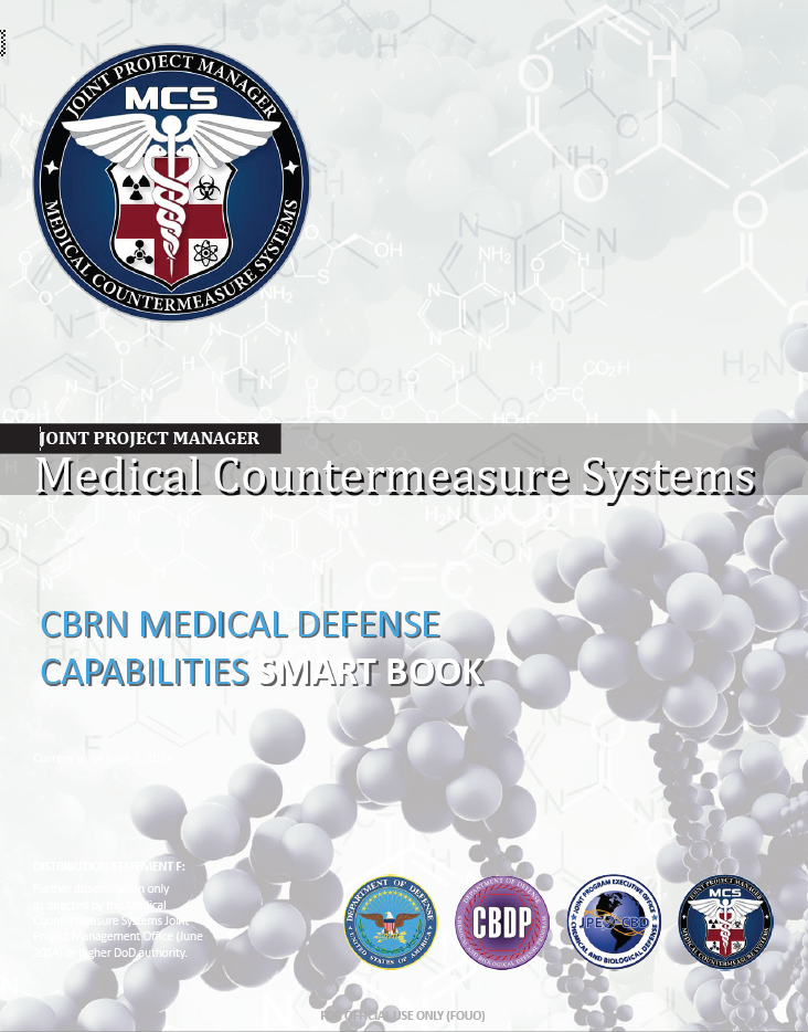 Cover of the DoD Medical Countermeasure Systems CBRN Medical Defense Capabilities Smart Book.